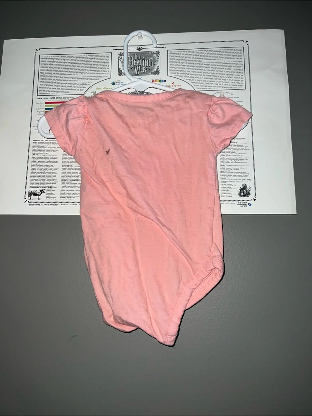 Disney Pink Dumbo Star Graphic Baby One-Piece Bodysuit